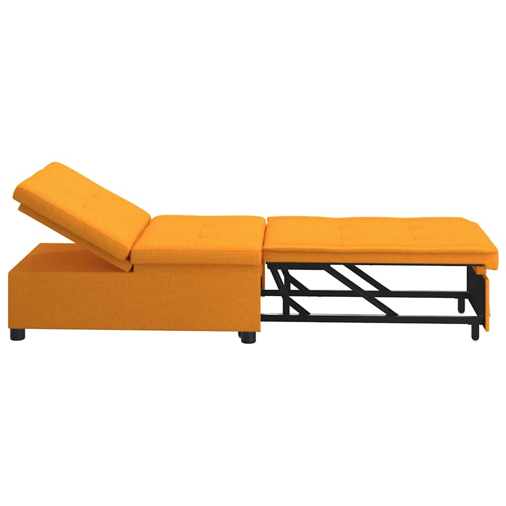 Sofá cama desplegable Amarillo oscuro 194 x 50 x 82 cm tela