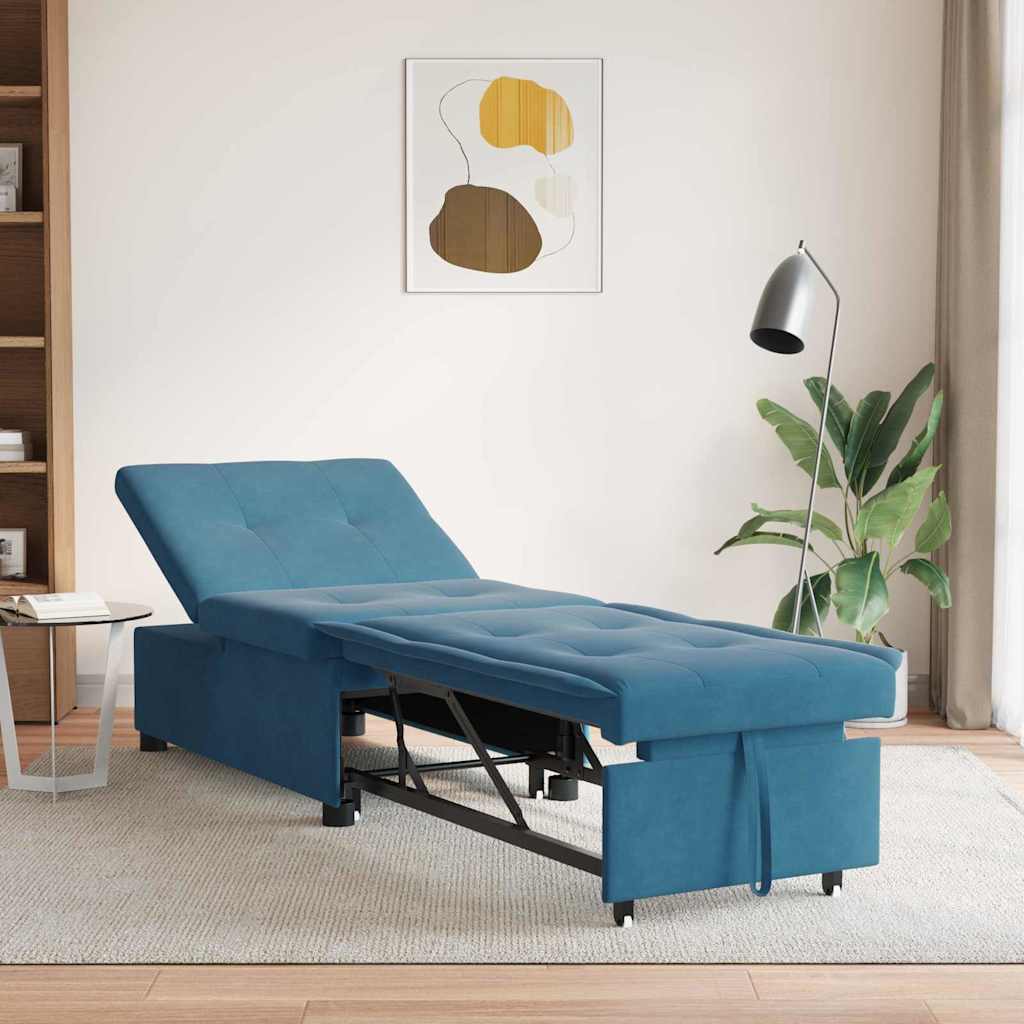 Sofa bed 60cm Light Grey fabric