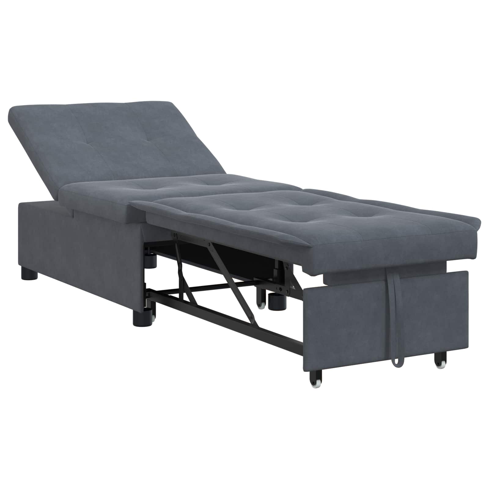 Sofa bed 60cm Light Grey fabric