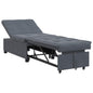 Sofa bed 60cm Light Grey fabric