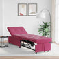 Sofa bed 60cm Light Grey fabric