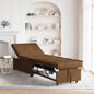 Sofá-cama Cinzento-escuro 194 x 67 x 82 cm Tecido Huahua