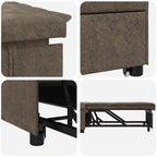 Sofá cama Gris oscuro 194 x 67 x 82 cm Tela Huahua