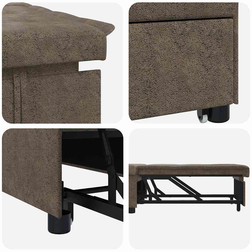 Sofá cama Gris oscuro 194 x 67 x 82 cm Tela Huahua