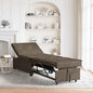 Sofá-cama Cinzento-escuro 194 x 67 x 82 cm Tecido Huahua
