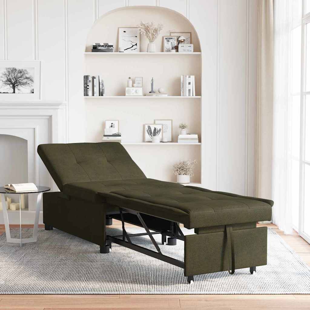 Dark grey sofa bed 194 x 67 x 82 cm Huahua Fabric