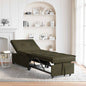 Sofá-cama Cinzento-escuro 194 x 67 x 82 cm Tecido Huahua