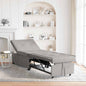 Sofá-cama desdobrável Creme 194 x 67 x 82 cm Microfibra