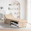 Sofá cama desplegable Crema 194 x 67 x 82 cm Microfibra
