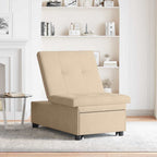 Sofá cama desplegable Crema 194 x 67 x 82 cm Microfibra