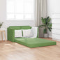 Dark Yellow Sofa Bed 74 x 77 x 81 cm Velvet