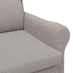 sillón Gris claro Tela de Sherpa suave