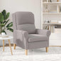 sillón Gris claro Tela de Sherpa suave