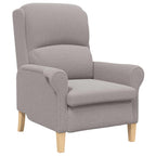 sillón Gris claro Tela de Sherpa suave