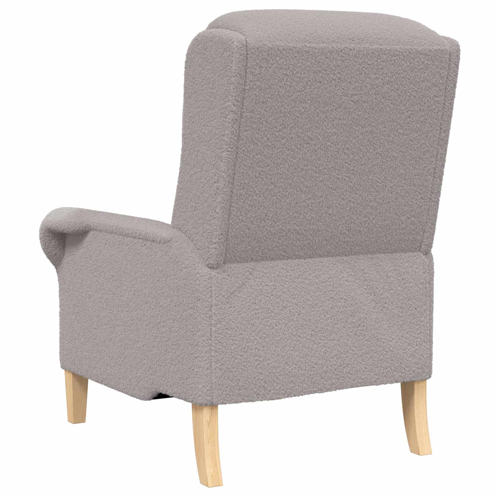 sillón Gris claro Tela de Sherpa suave