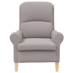 sillón Gris claro Tela de Sherpa suave