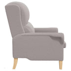 sillón Gris claro Tela de Sherpa suave