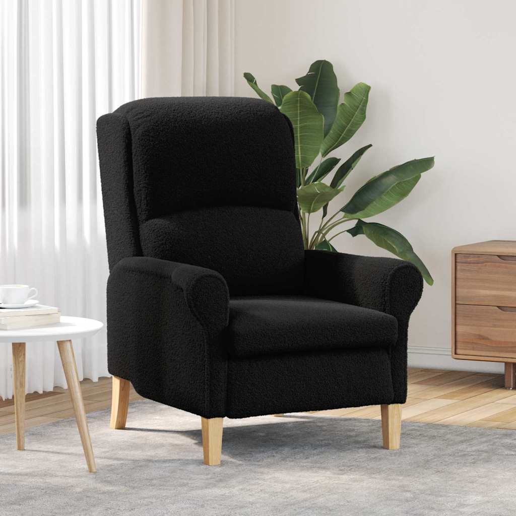 Light Gray Sherpa Fabric armchair