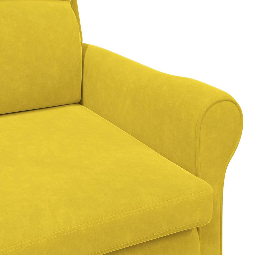 sillón Amarillo Terciopelo