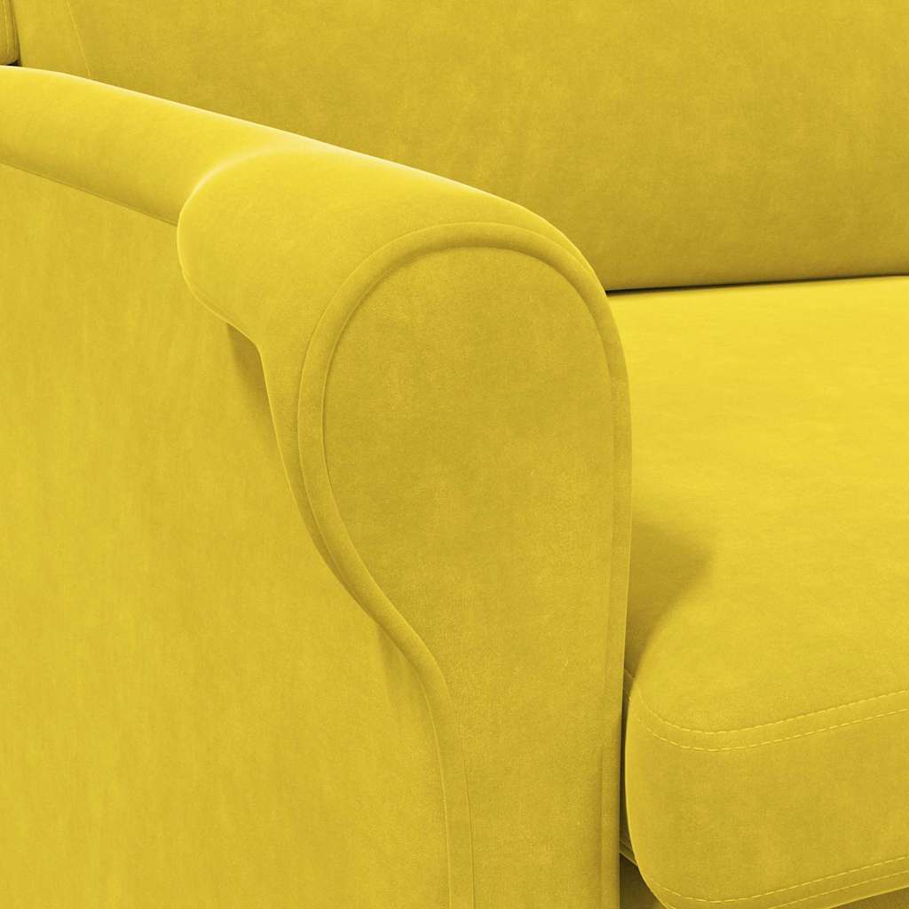 sillón Amarillo Terciopelo