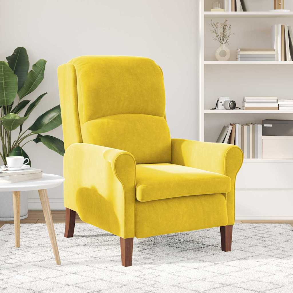 sillón Amarillo Terciopelo