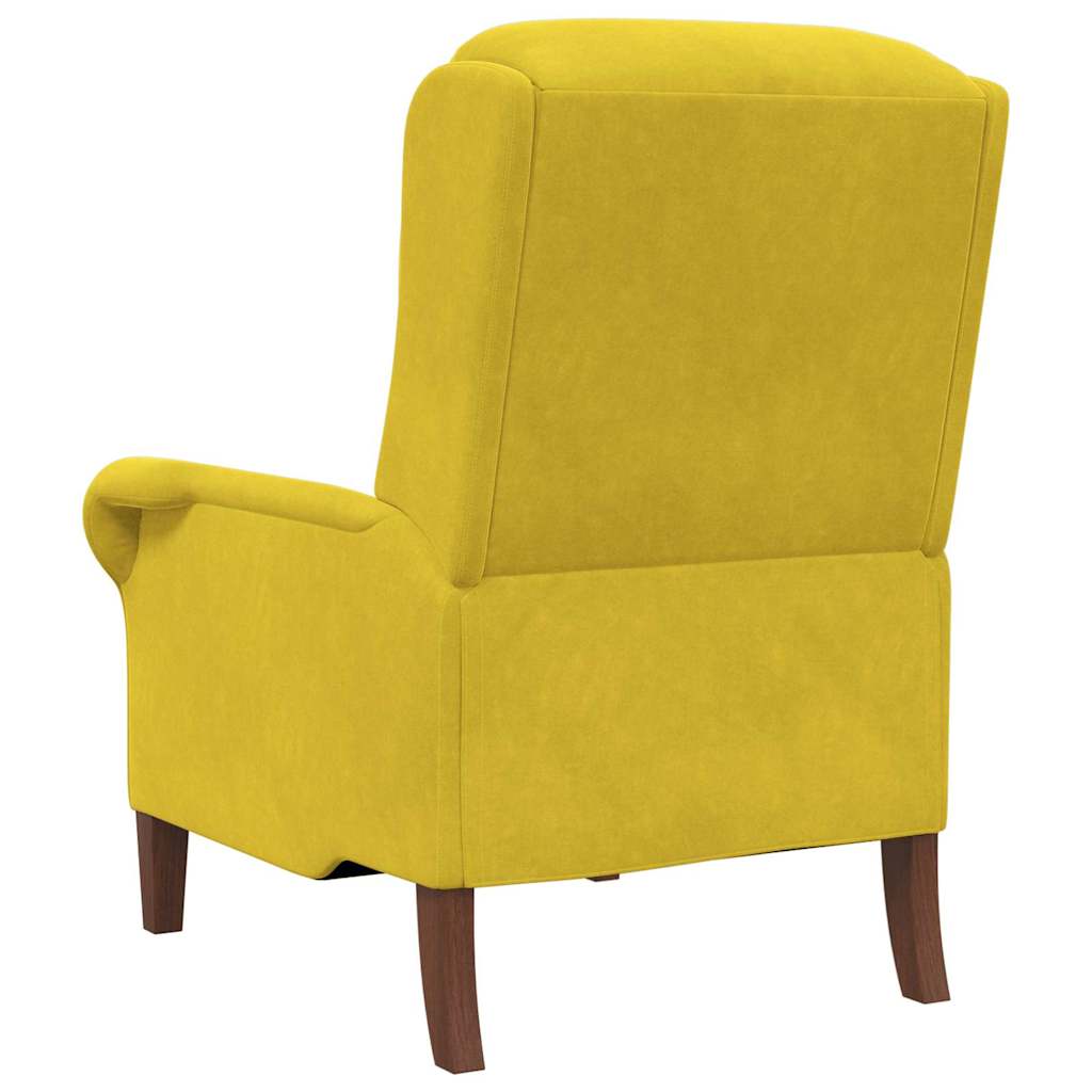 sillón Amarillo Terciopelo