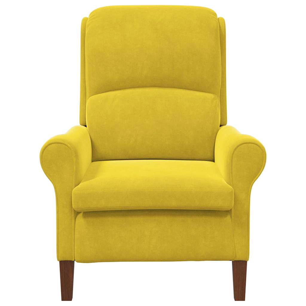 sillón Amarillo Terciopelo