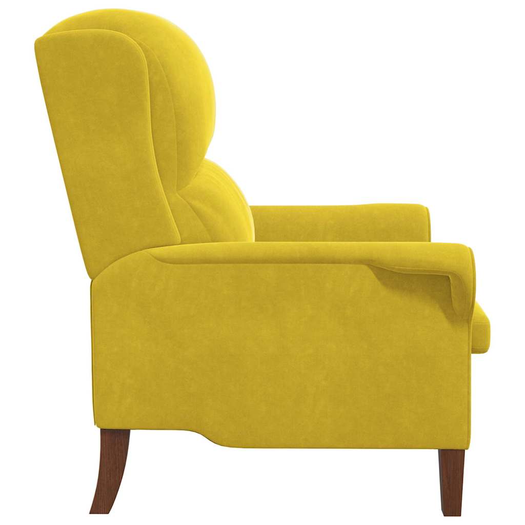 sillón Amarillo Terciopelo