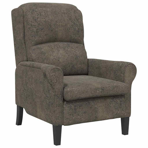 sillón Gris oscuro Cuero sintético
