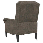sillón Gris oscuro Cuero sintético