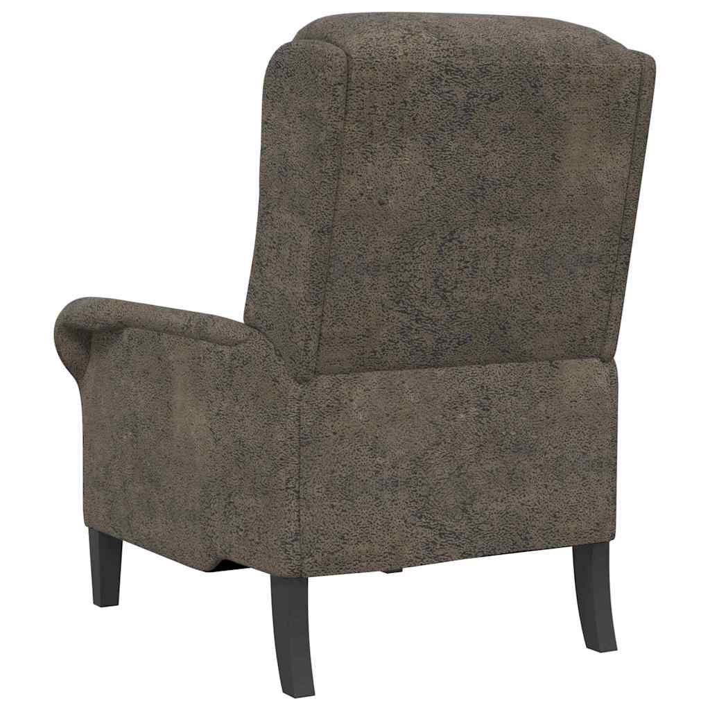 sillón Gris oscuro Cuero sintético