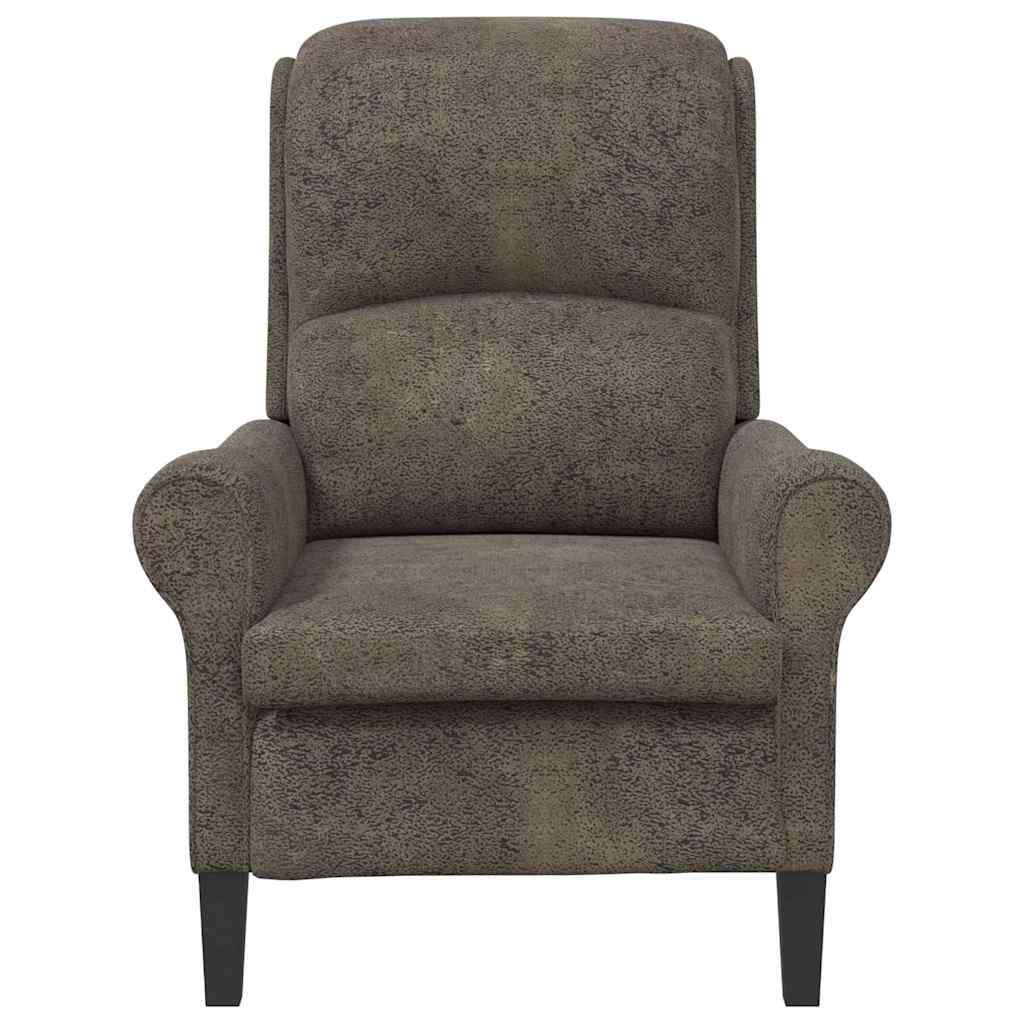 sillón Gris oscuro Cuero sintético