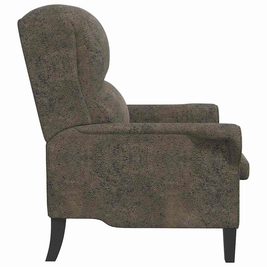 sillón Gris oscuro Cuero sintético