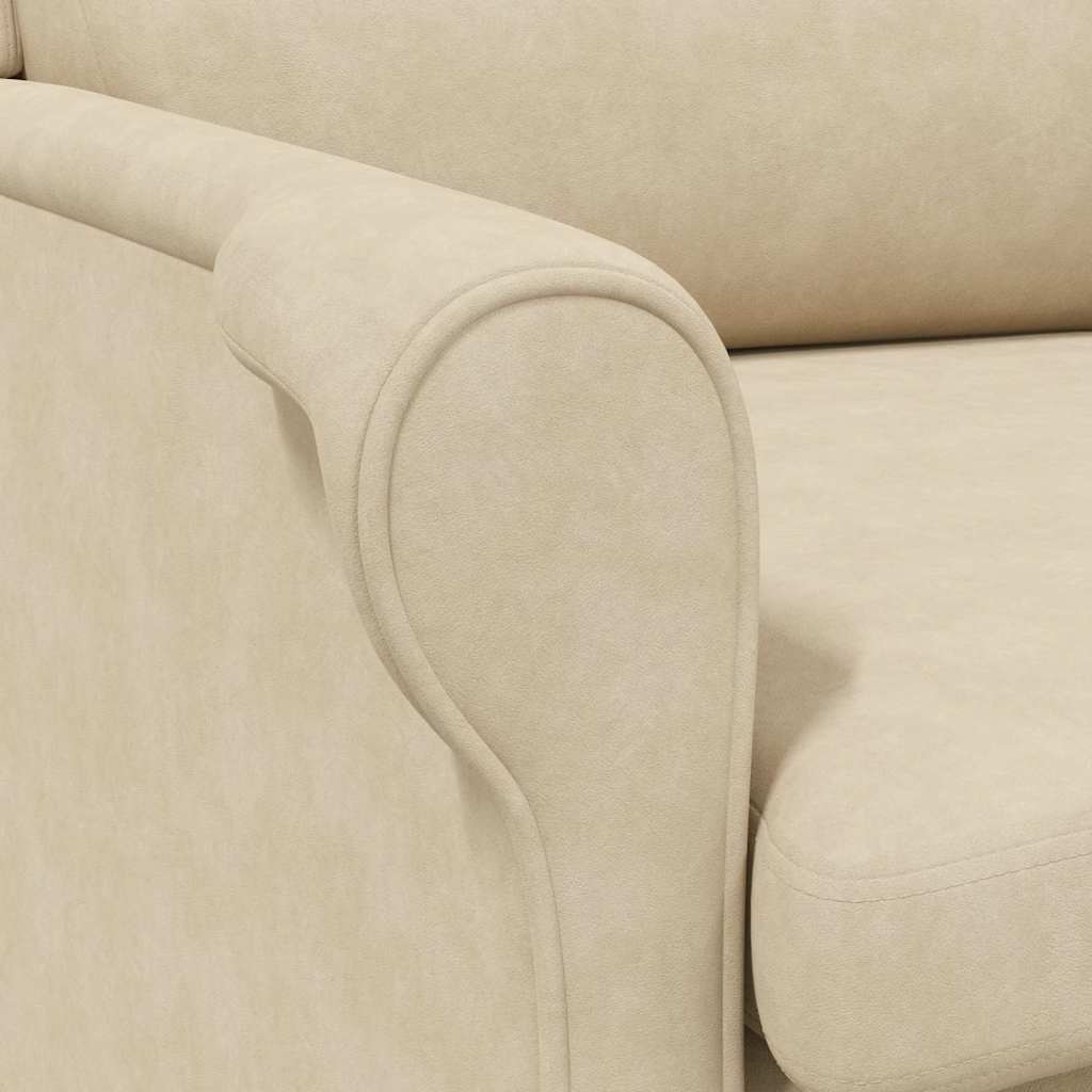 sillón Crema 76 x 94 x 102 cm Microfibra