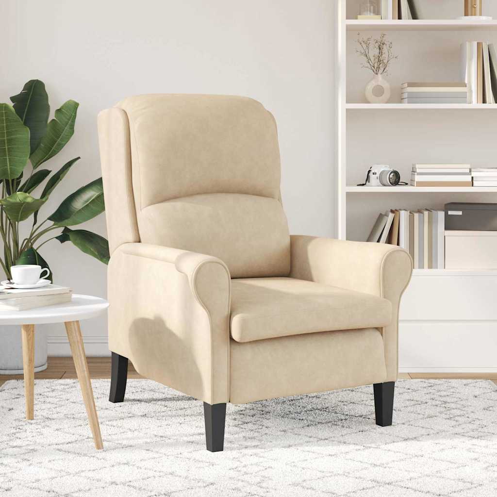 sillón Crema 76 x 94 x 102 cm Microfibra