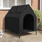 Casa para mascotas Manual Negro 110 x 75 x 90 cm Acero