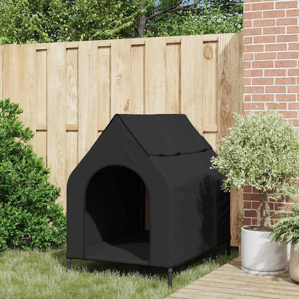 Casa para mascotas Manual Negro 110 x 75 x 90 cm Acero