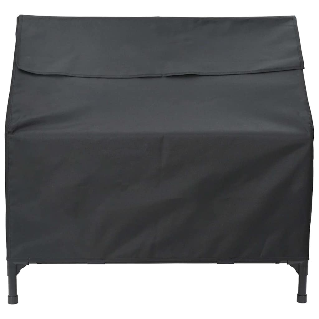 Casa para mascotas Manual Negro 110 x 75 x 90 cm Acero