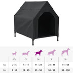 Casa para mascotas Manual Negro 110 x 75 x 90 cm Acero