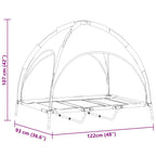 Cama para perro Manual Azul marino 122 x 93 x 106,5 cm Acero