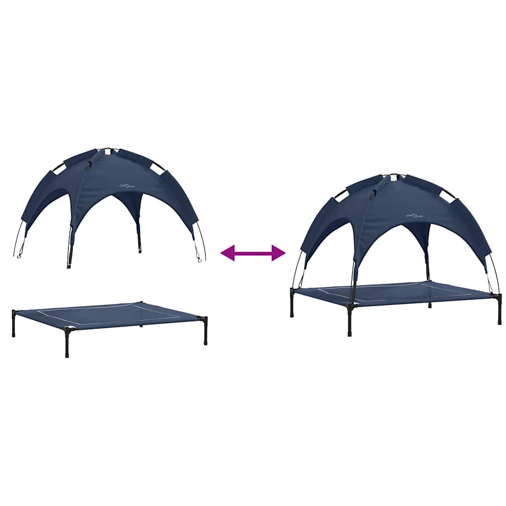 Cama para perro Manual Azul marino 104 x 86 x 84,5 cm Acero