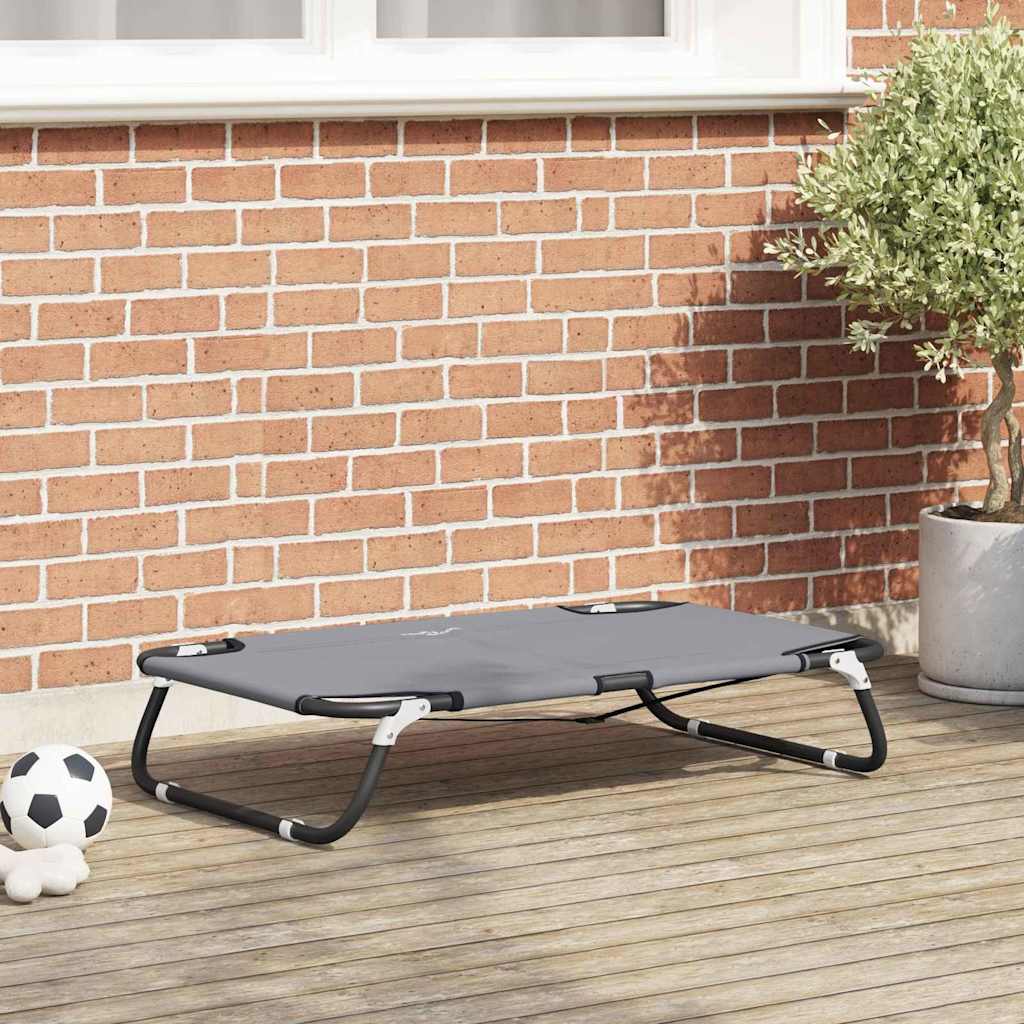 Cama para perro Manual Gris Claro 105 x 65 x 18 cm Acero
