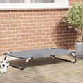 Cama para perro Manual Gris Claro 105 x 65 x 18 cm Acero