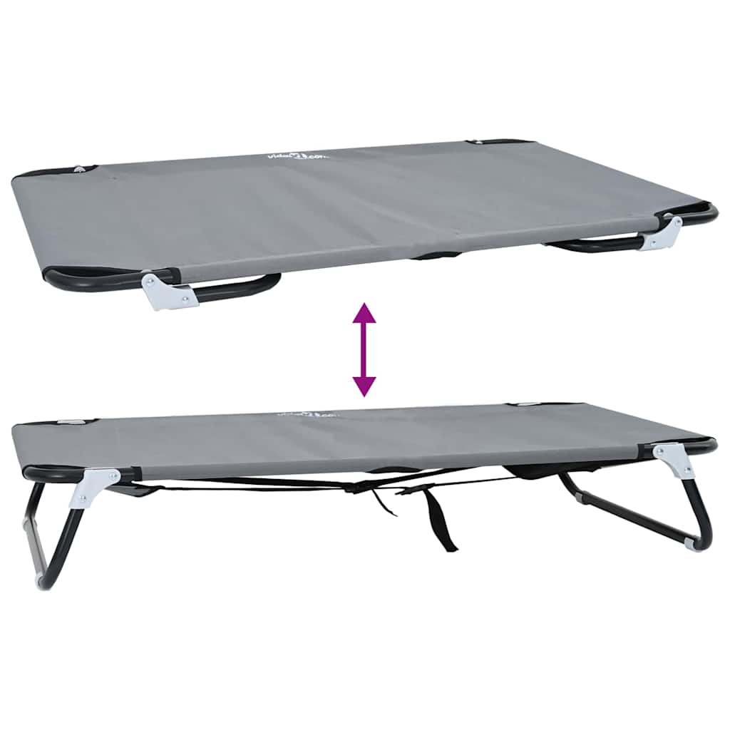 Cama para perro Manual Gris Claro 105 x 65 x 18 cm Acero