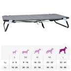 Cama para perro Manual Gris Claro 105 x 65 x 18 cm Acero
