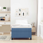 Cama de plataforma Azul 100 x 200 cm Tela de Pana