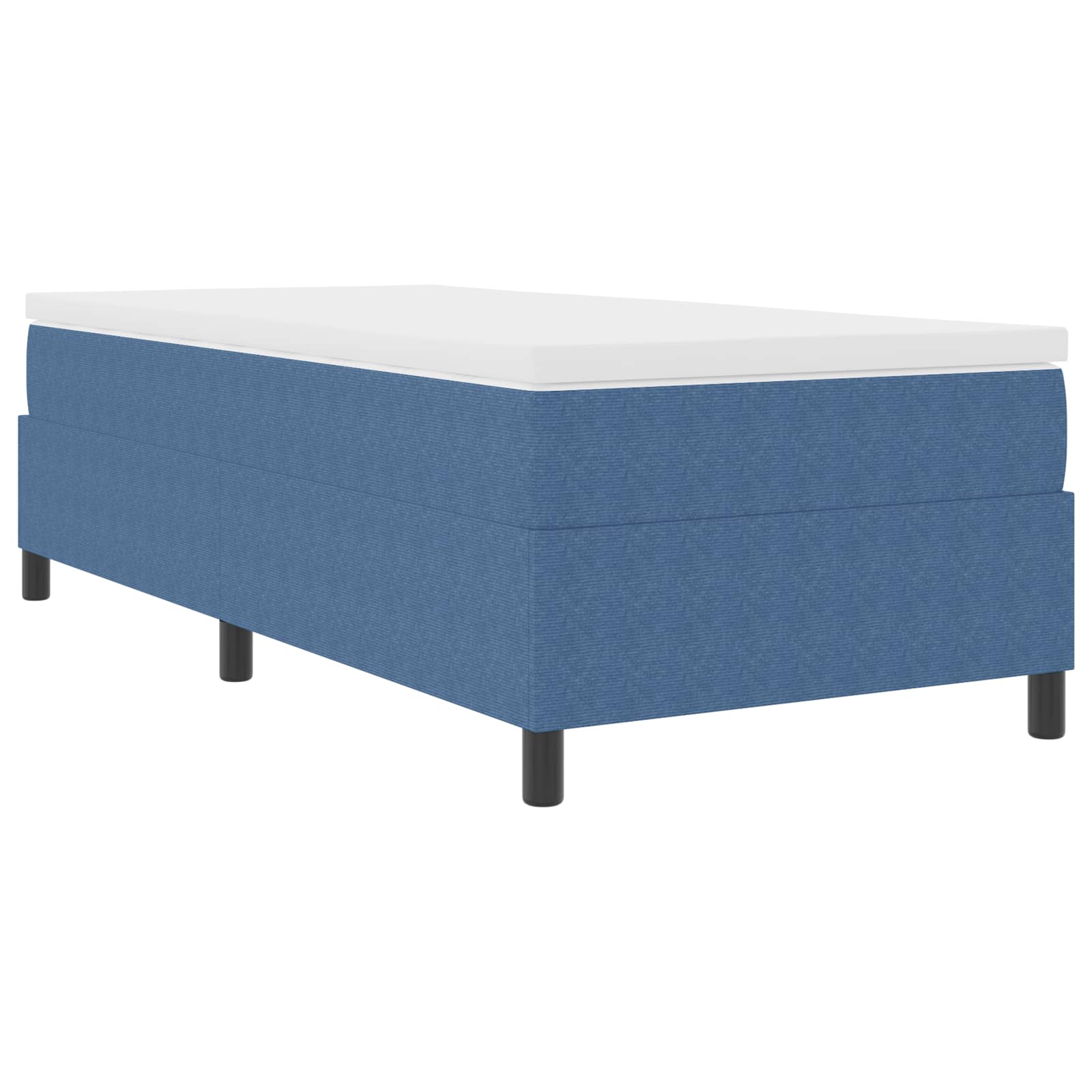 Cama de plataforma Azul 100 x 200 cm Tela de Pana