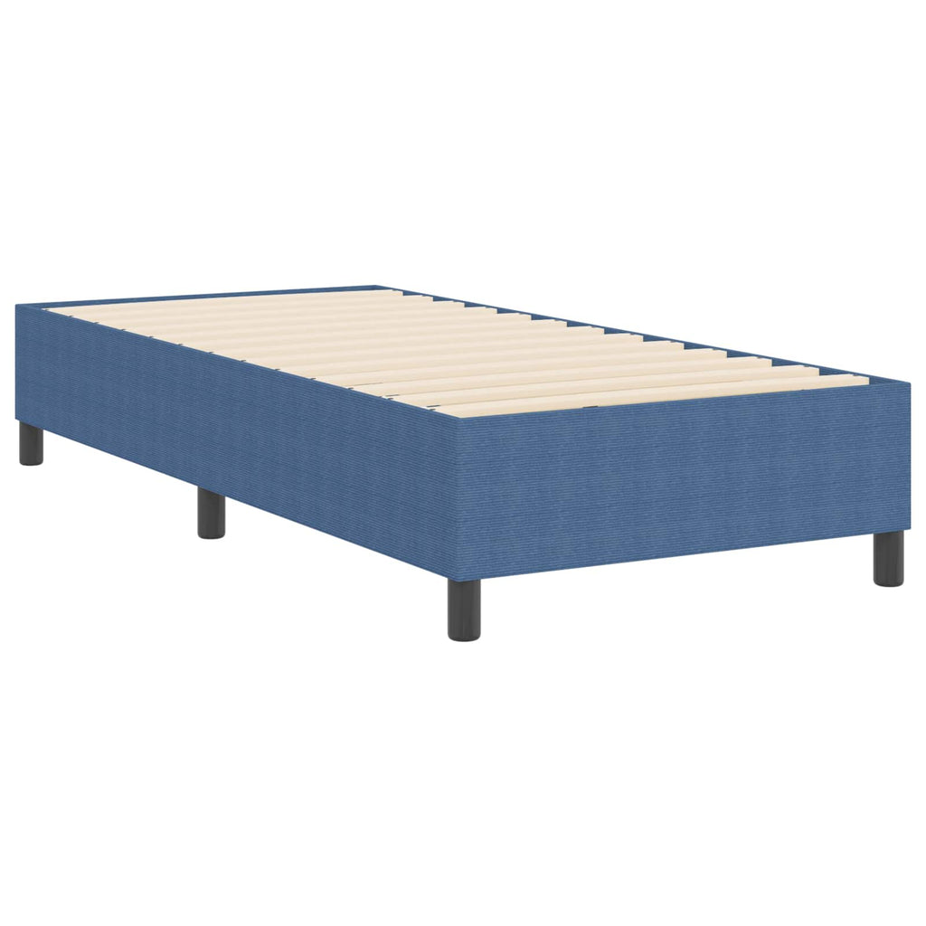 Cama de plataforma Azul 100 x 200 cm Tela de Pana
