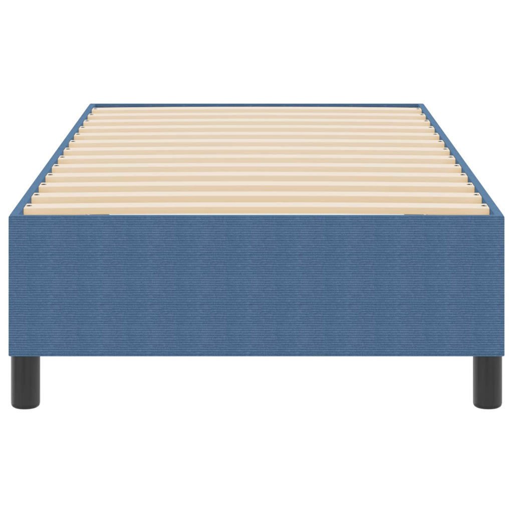 Cama de plataforma Azul 100 x 200 cm Tela de Pana