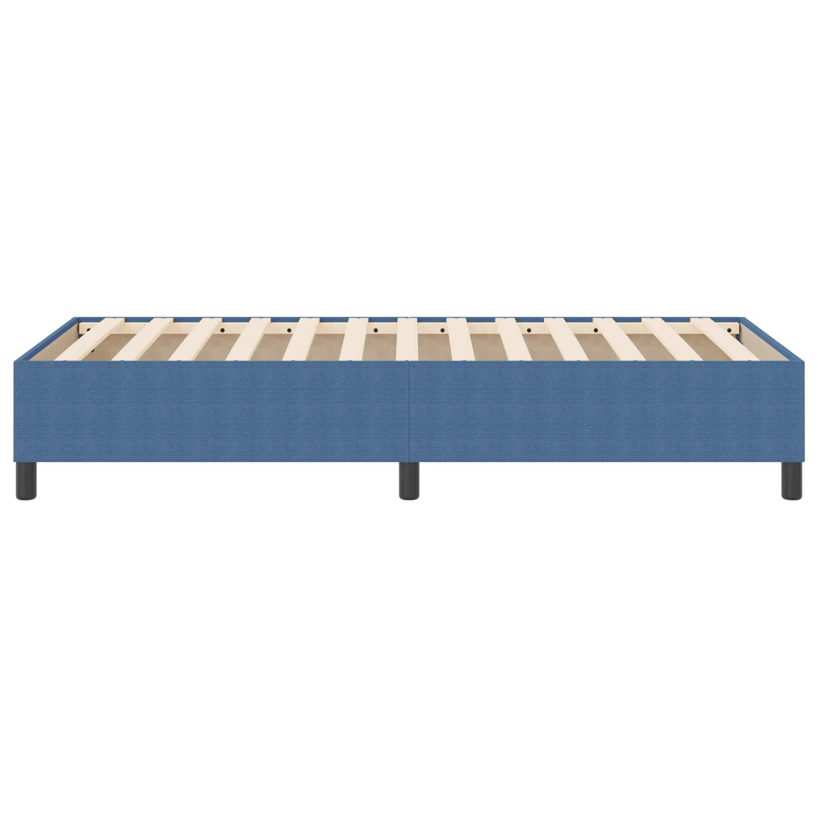 Cama de plataforma Azul 100 x 200 cm Tela de Pana